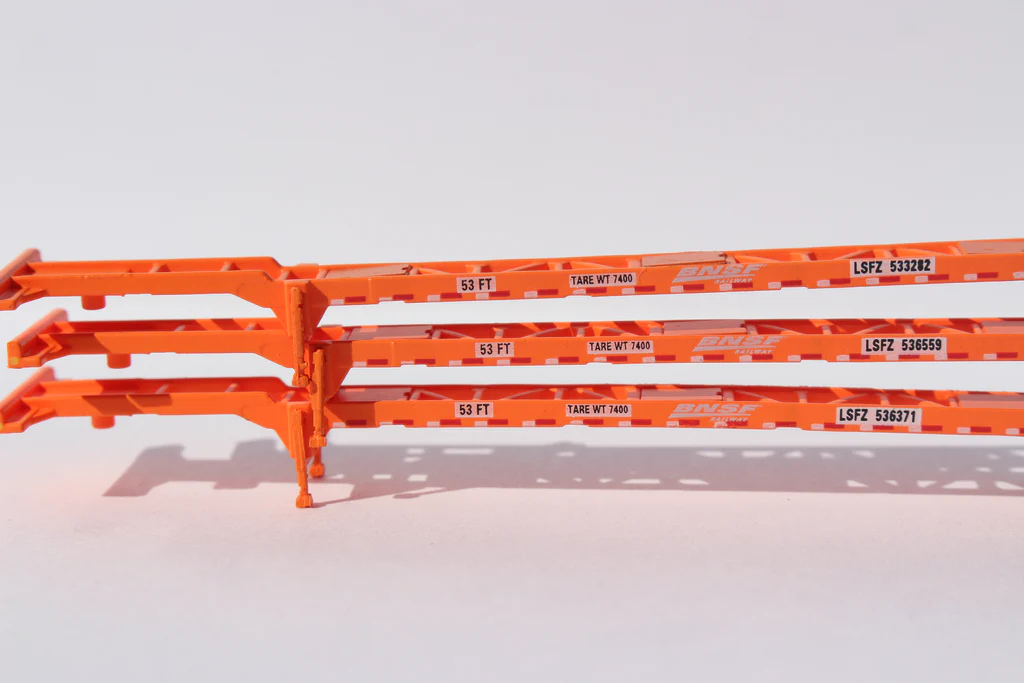 3 Pack of Direct Chassislink Inc. LSFZ with BNSF logo 53' CHASSIS for ...