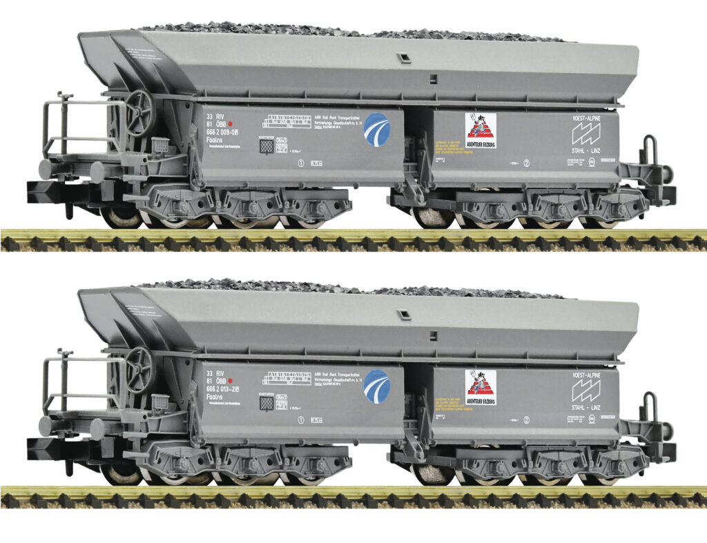 2 piece set: Self unloading hopper wagons, ÖBB - E-trains